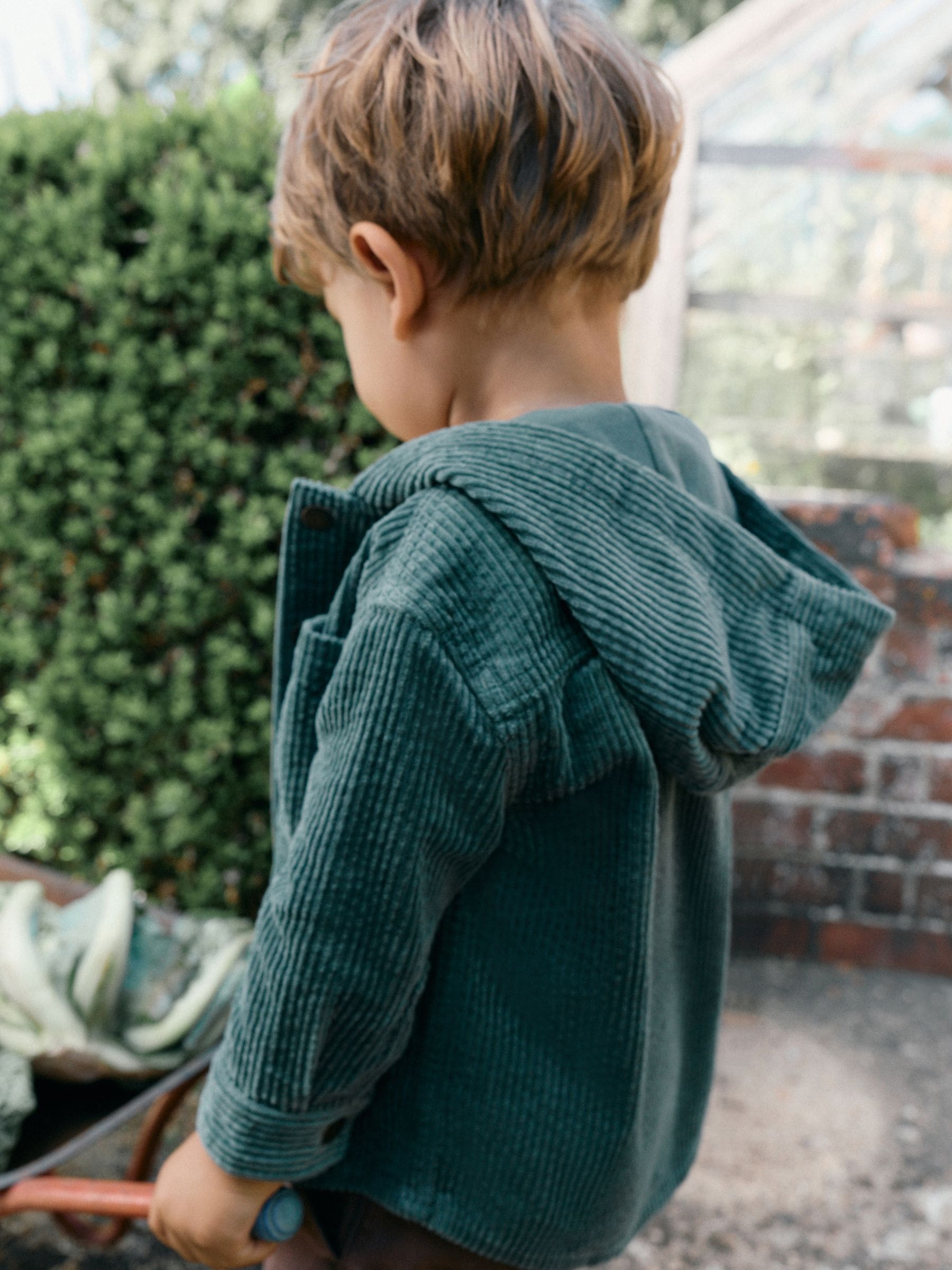 Dsiney Kidz - Dark Green Hooded Corduroy Overshirt & T-Shirt Set 2 Piece (3mths-7yrs) image 4