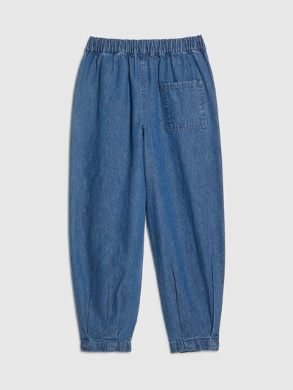 Dsiney Kidz - River Island Blue Denim Cargo Trousers with Keyring image 2