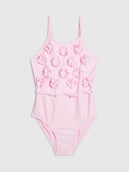 Dsiney Kidz - River Island Pink 3D Flower Swimsuit image 1