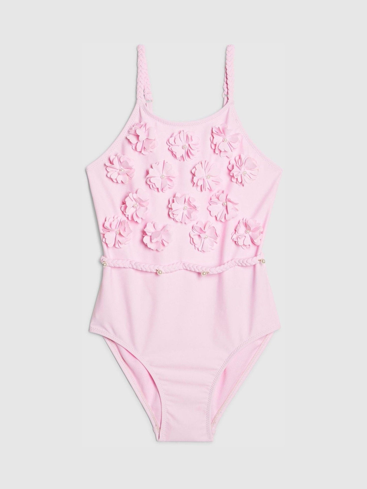 Dsiney Kidz - River Island Pink 3D Flower Swimsuit image 1
