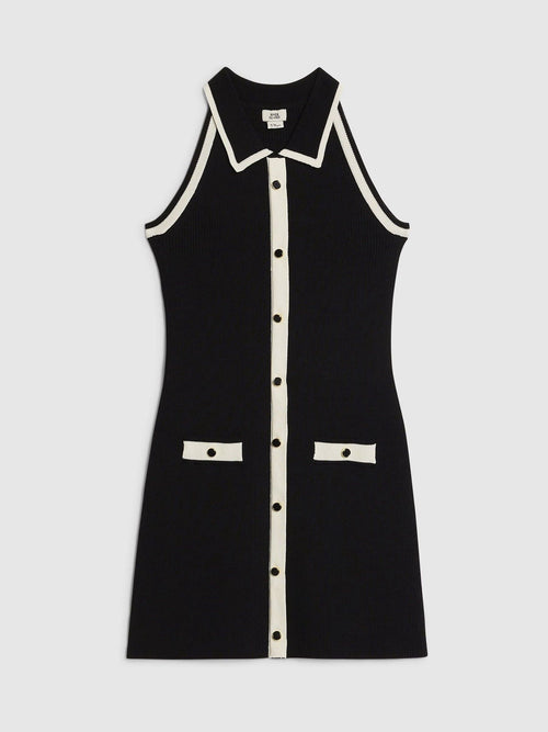 Dsiney Kidz - River Island Black Halter Neck Polo Dress image 1