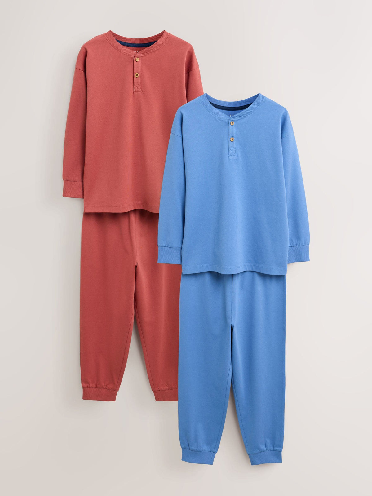 Red/Blue Long Sleeve Pyjamas 2 Pack (3-16yrs) - image 1