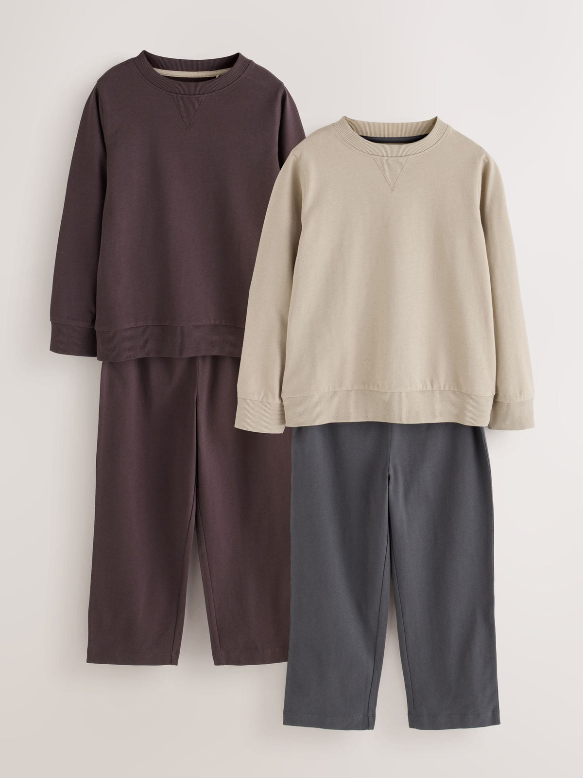 Brown/Stone Offline Joggers Pyjamas 2 Pack (4-16yrs) - image 1