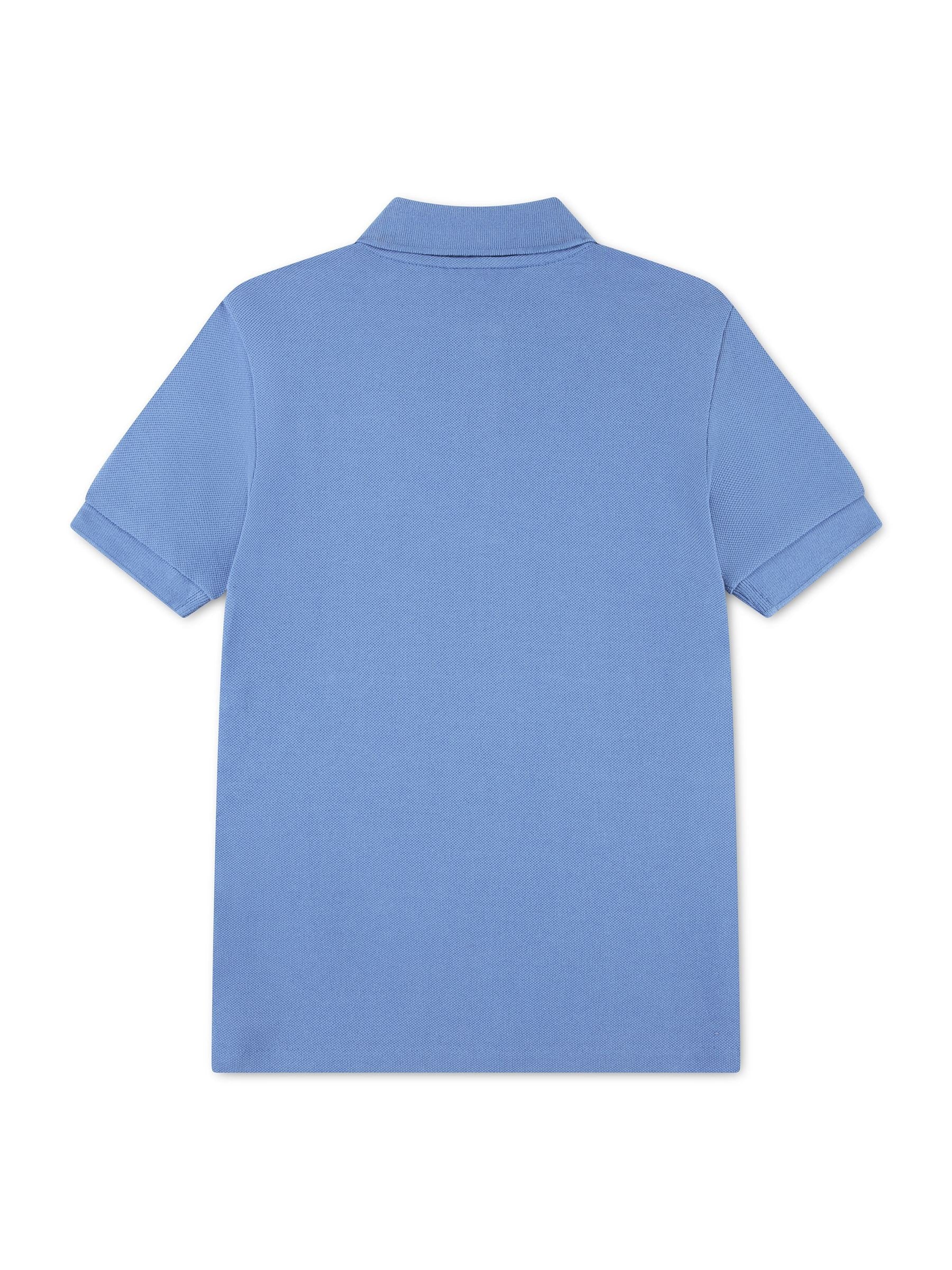 Dsiney Kidz - Lacoste Blue Colourblock Polo Shirt image 2