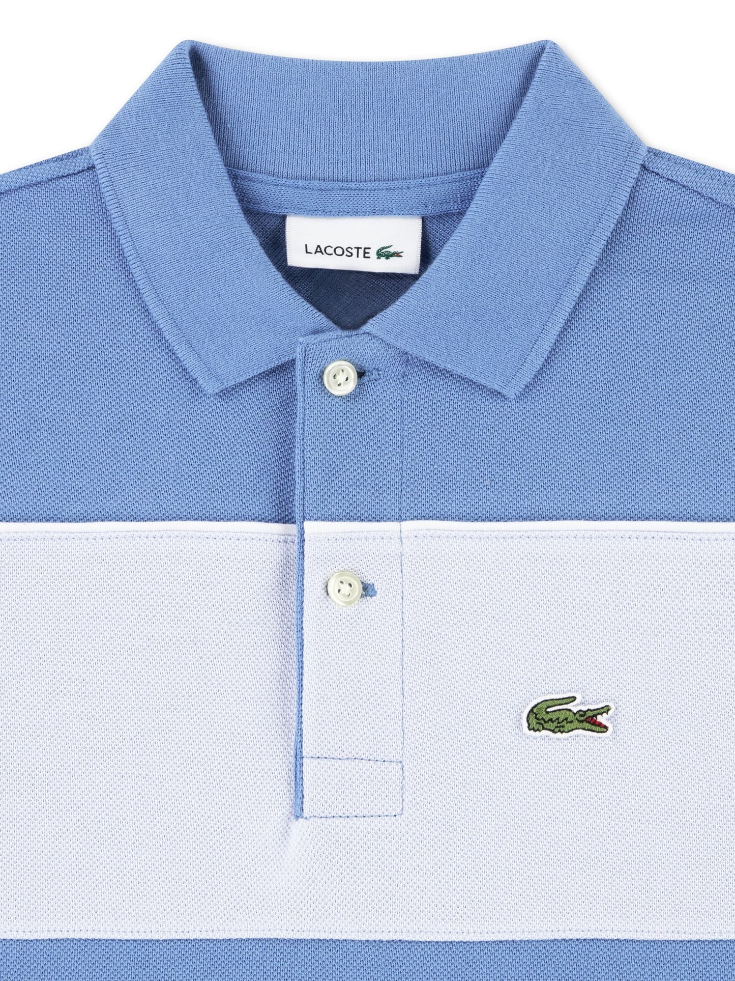 Dsiney Kidz - Lacoste Blue Colourblock Polo Shirt image 3