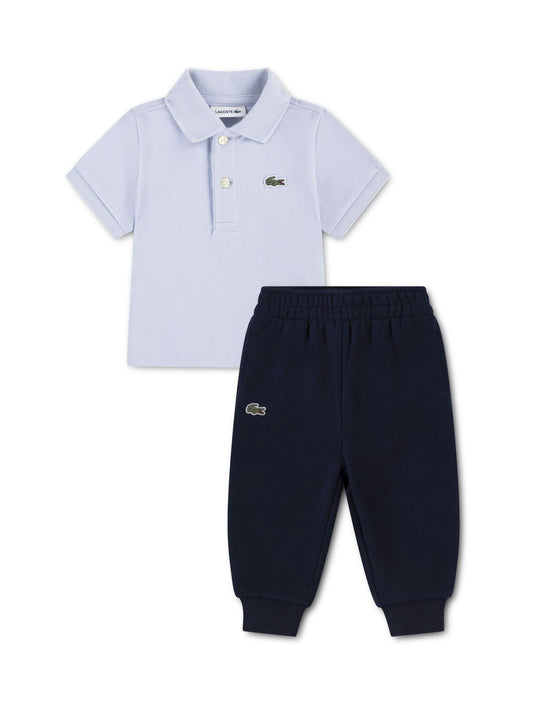Lacoste Blue Polo Top & Joggers Set image 1