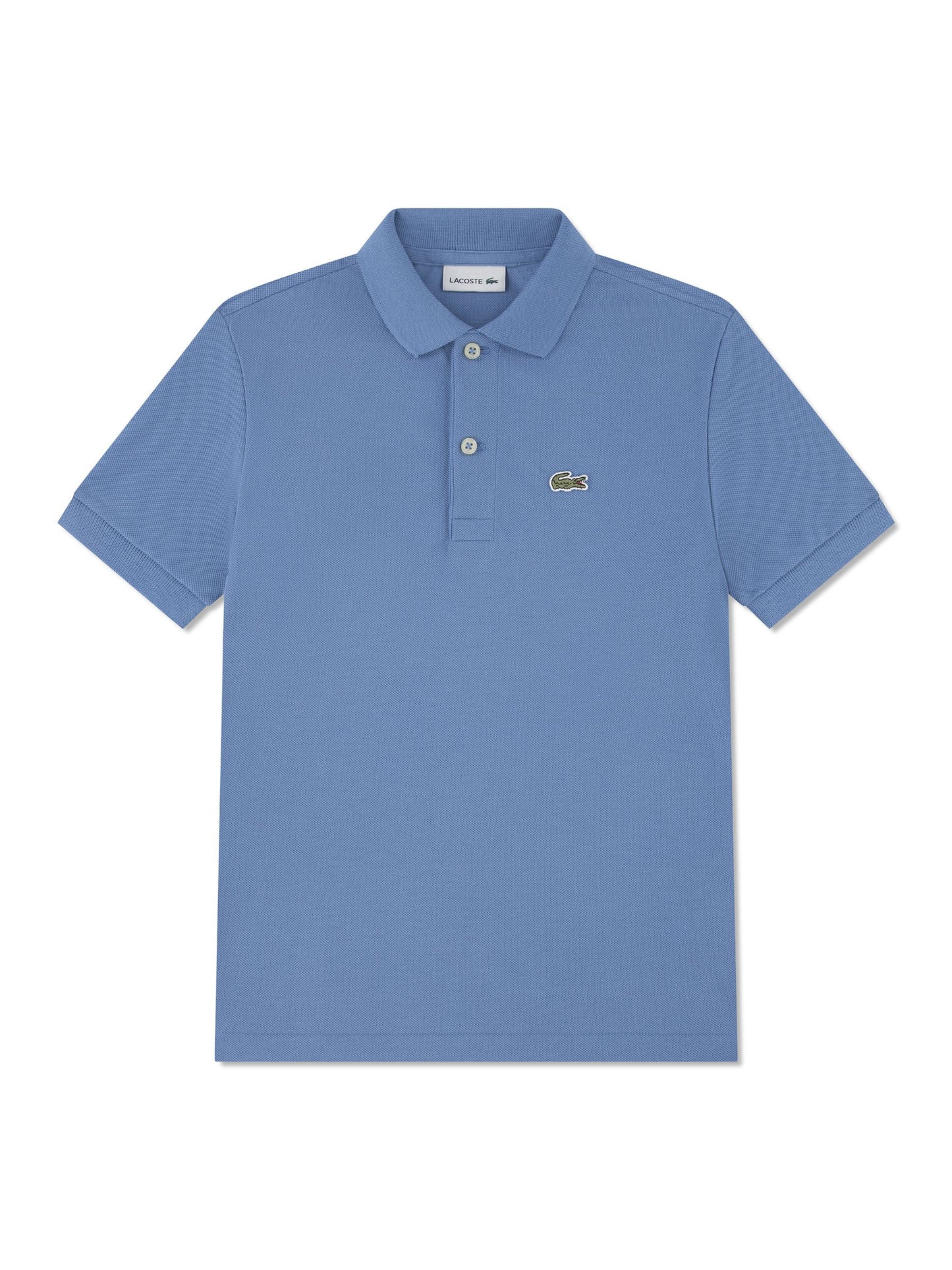 Dsiney Kidz - Lacoste Blue Petit Pique Short Sleeve Polo Shirt image 4