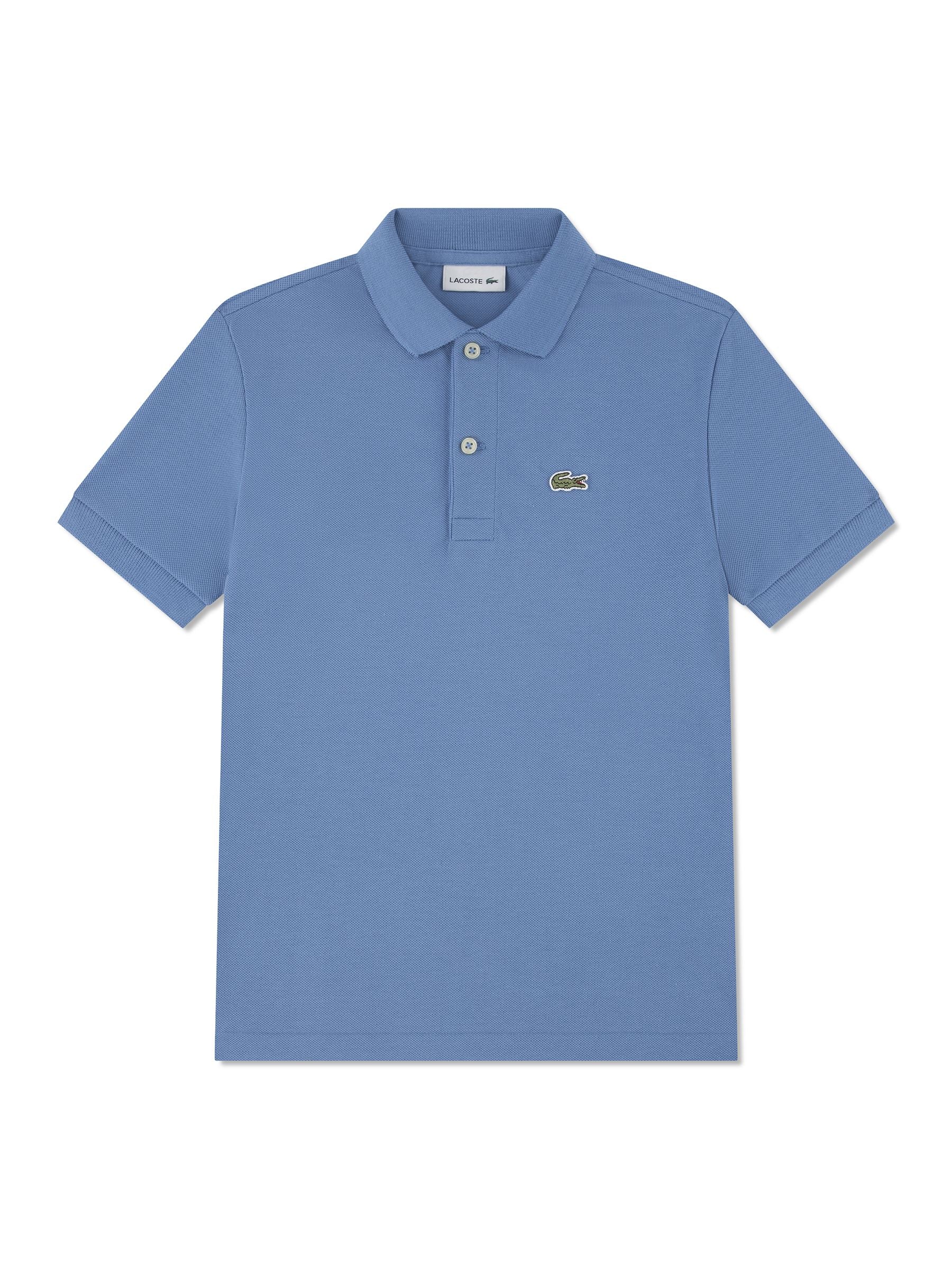 Dsiney Kidz - Lacoste Blue Petit Pique Short Sleeve Polo Shirt image 4
