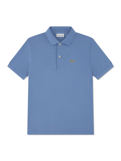 Dsiney Kidz - Lacoste Blue Petit Pique Short Sleeve Polo Shirt image 4