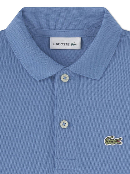 Dsiney Kidz - Lacoste Blue Petit Pique Short Sleeve Polo Shirt image 6