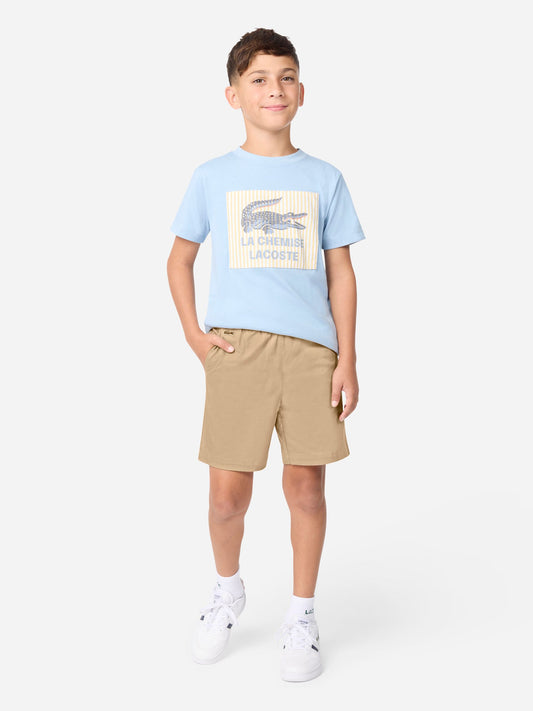 Lacoste Brown Stretch Twill Shorts image 2
