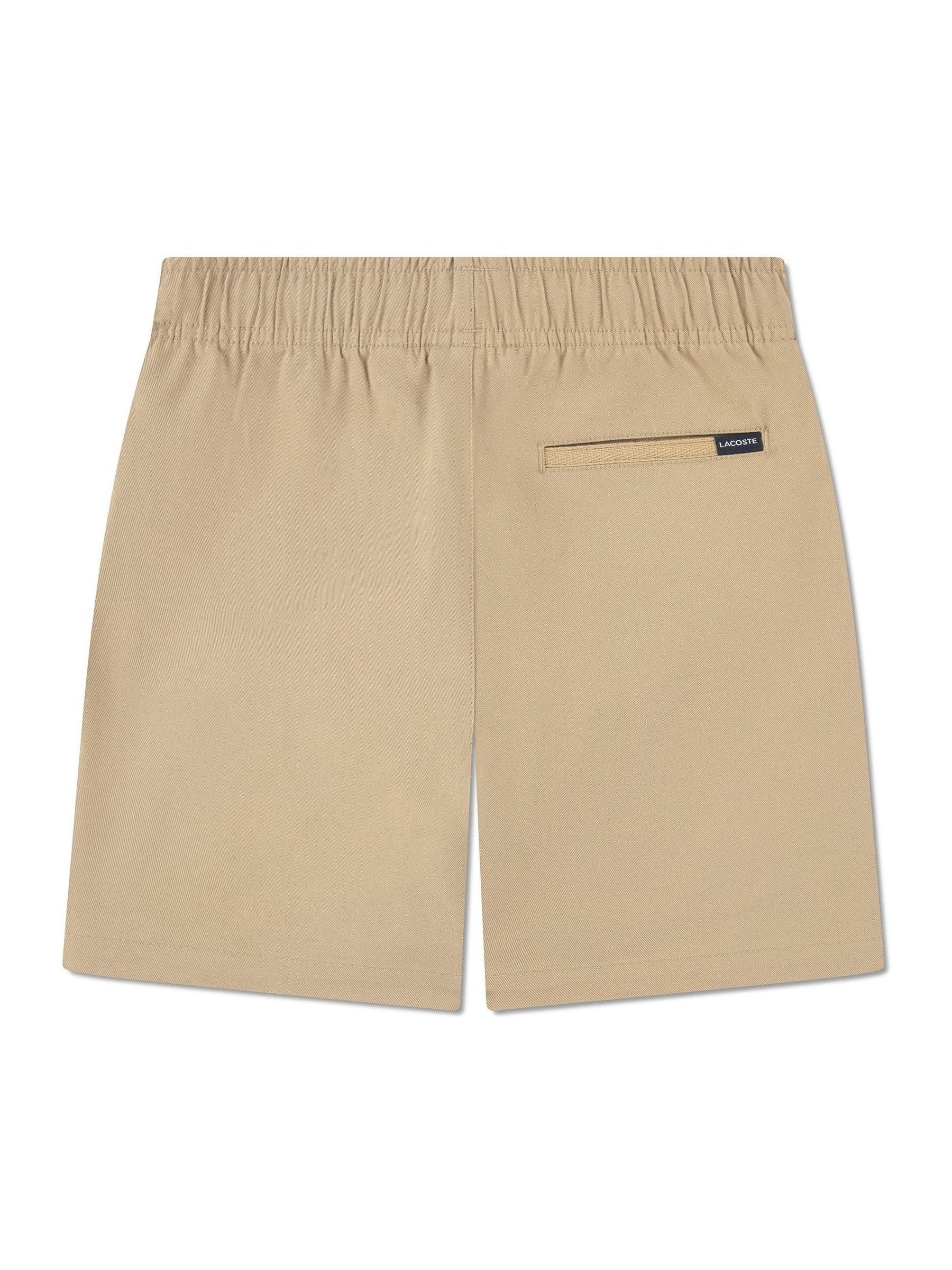 Lacoste Brown Stretch Twill Shorts image 5