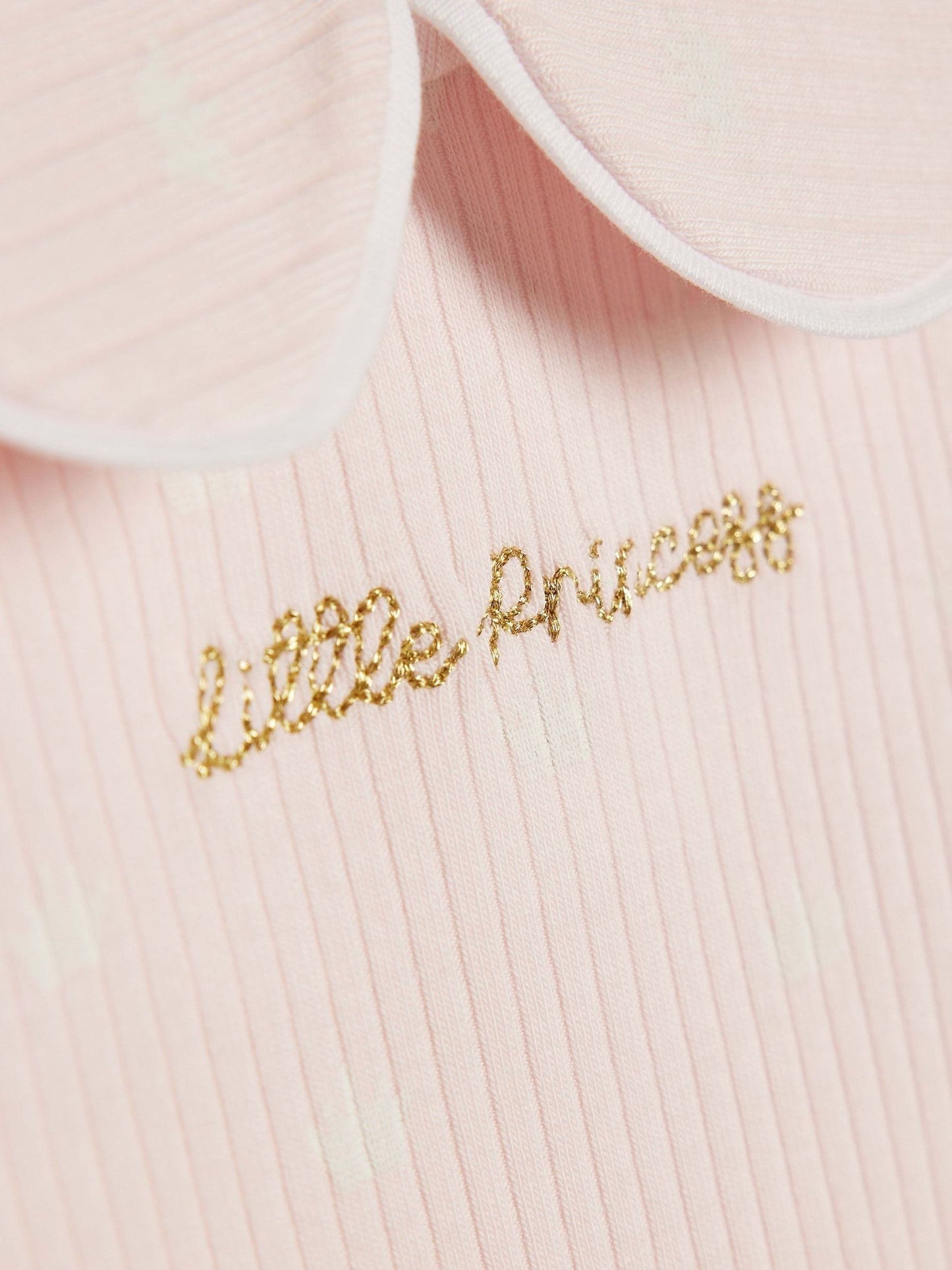 River Island Pink Little Princess Ribbed Bodysuit Set image 4
