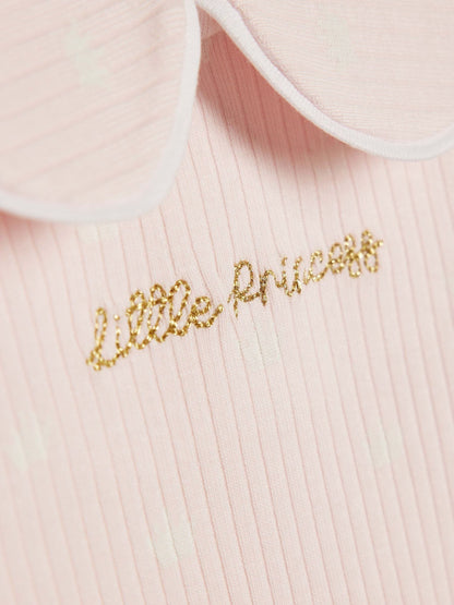 River Island Pink Little Princess Ribbed Bodysuit Set image 4