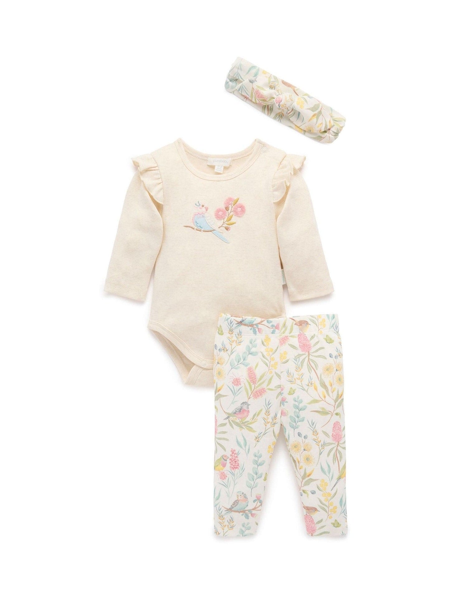 Purebaby Pink Headband Set 3 Piece image 3