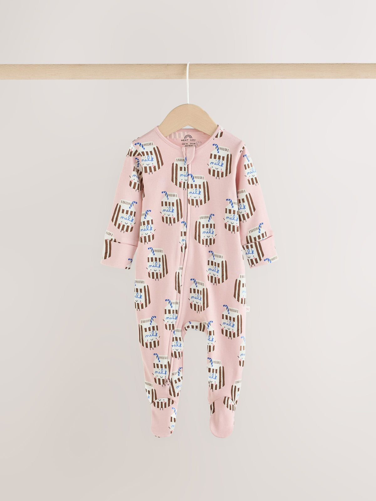 Blue Brunch Two Way Zip Baby Sleepsuits 3 Pack (0mths-3yrs) - image 4