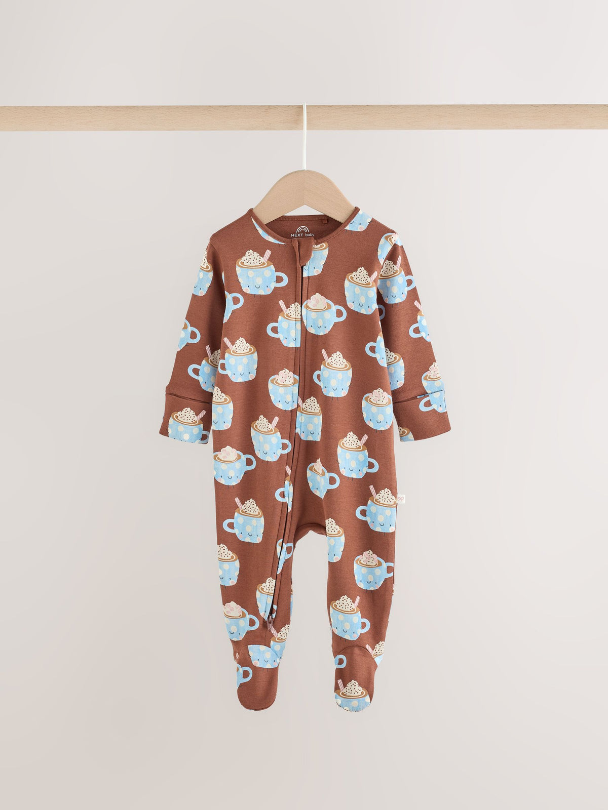 Blue Brunch Two Way Zip Baby Sleepsuits 3 Pack (0mths-3yrs) - image 5