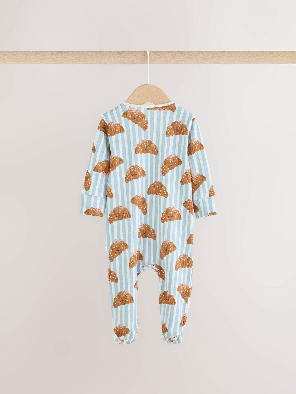 Blue Brunch Two Way Zip Baby Sleepsuits 3 Pack (0mths-3yrs) - image 6
