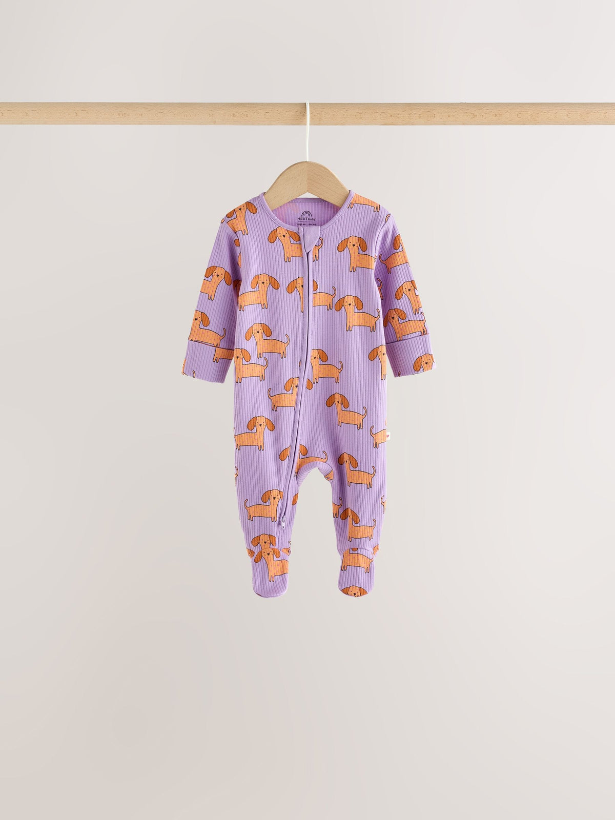 Bright Animal Two Way Zip Baby Sleepsuits 4 Pack (0mths-2yrs) - image 3