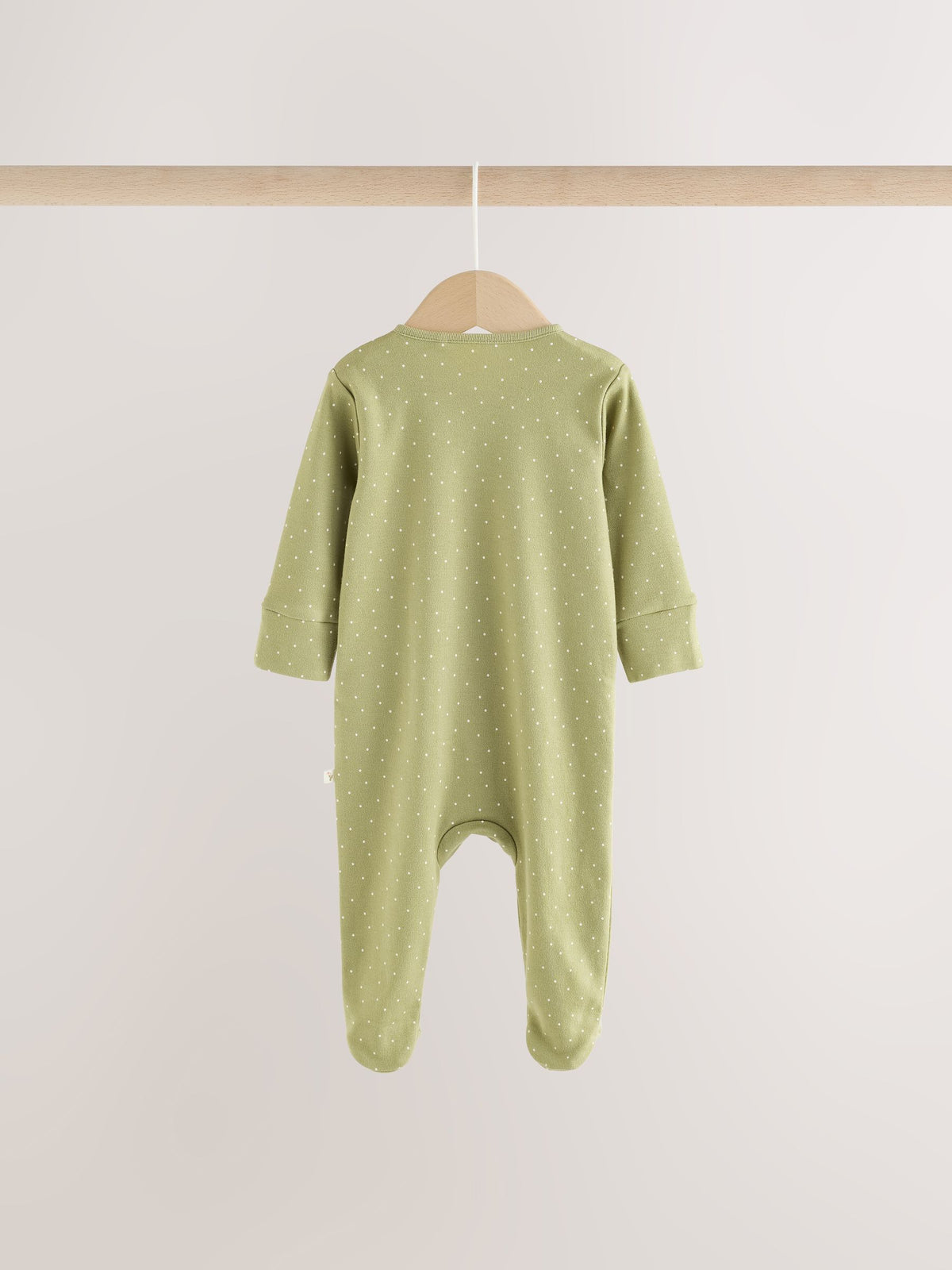 Pink/Green Bunny Wrap Baby Sleepsuits 3 Pack (0mths-3yrs) - image 5