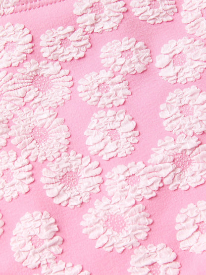 Monsoon Pink Floral Jacquard Cut-Out Swimsuit image 3