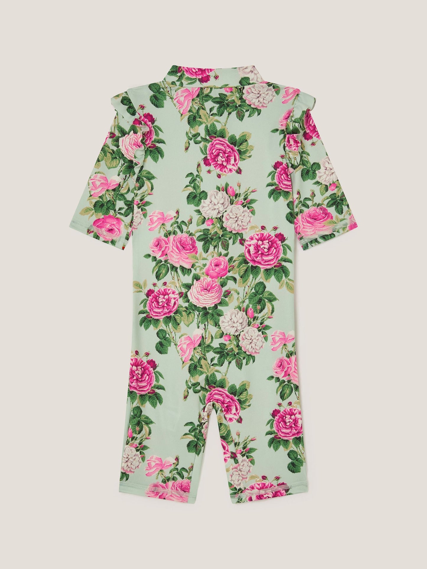 Monsoon Green Baby Short Sleeve Floral UPF50+ Swimsuit image 2