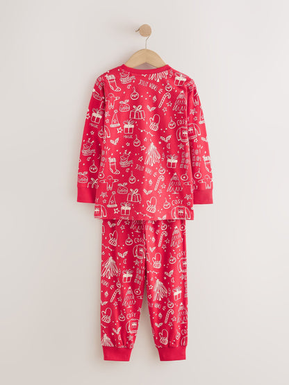 Red All Over Print Christmas Matching Family Pyjamas (9mths-16yrs) - image 7