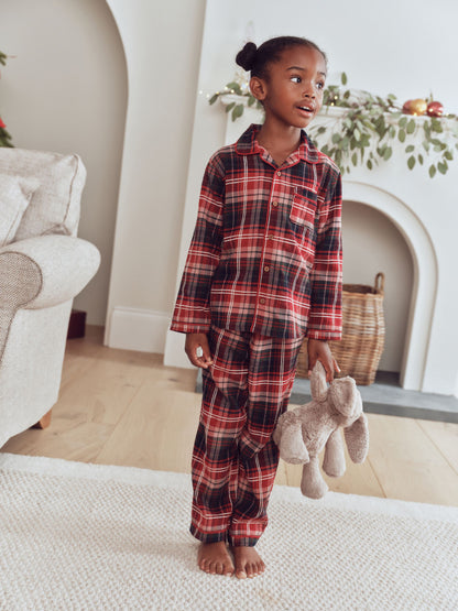 Red/Navy Check Christmas Matching Family Pyjamas (9mths-16yrs) - image 3