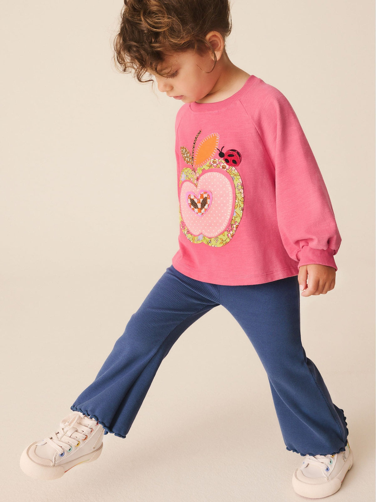 Dsiney Kidz - Pink Apple Long Sleeve Top and Leggings Set (3mths-7yrs) image 1