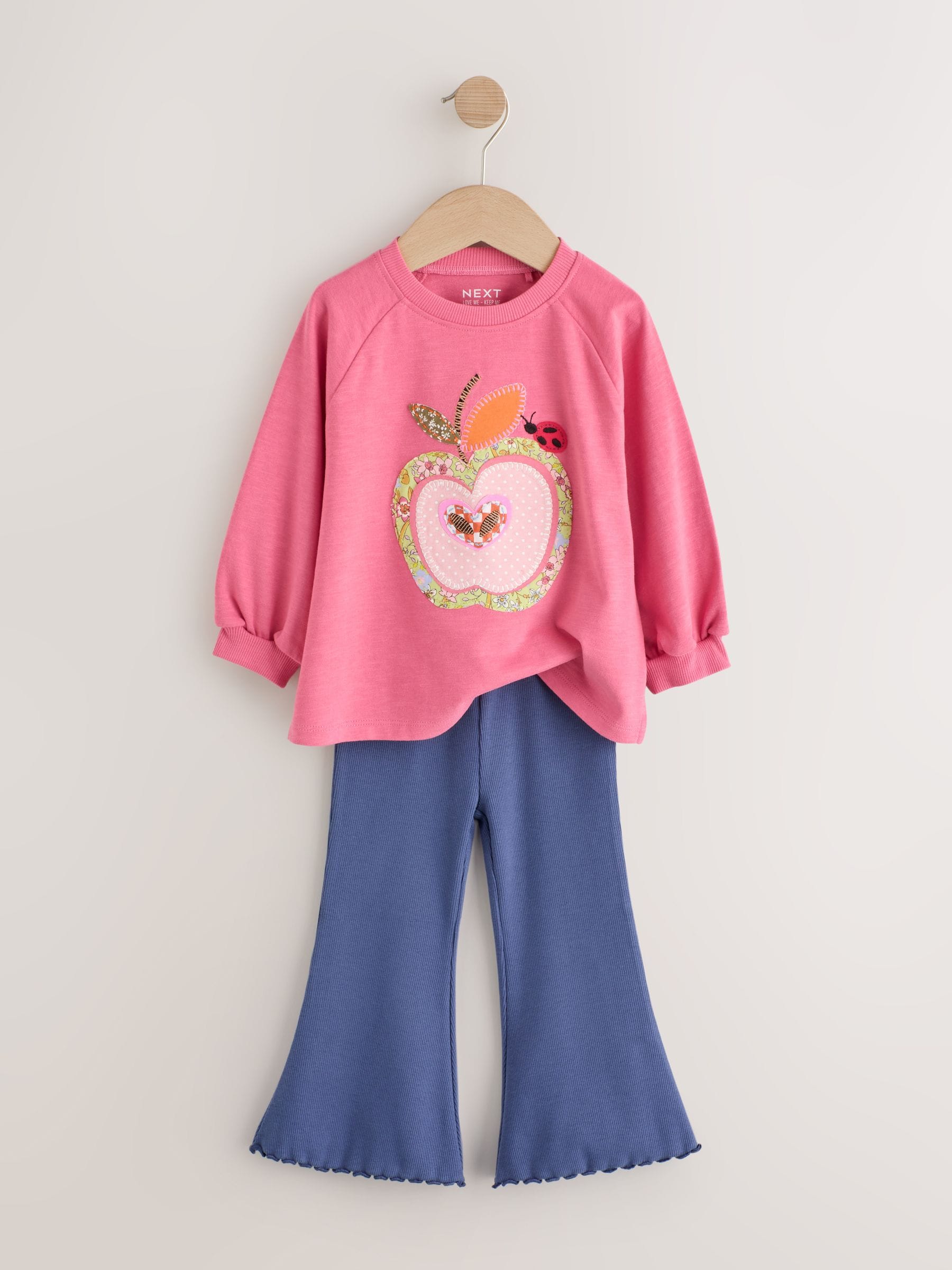 Dsiney Kidz - Pink Apple Long Sleeve Top and Leggings Set (3mths-7yrs) image 6