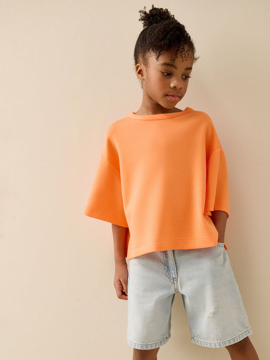 Dsiney Kidz - Orange Supersoft Oversized Boxy T-Shirt (3-16yrs) image 1