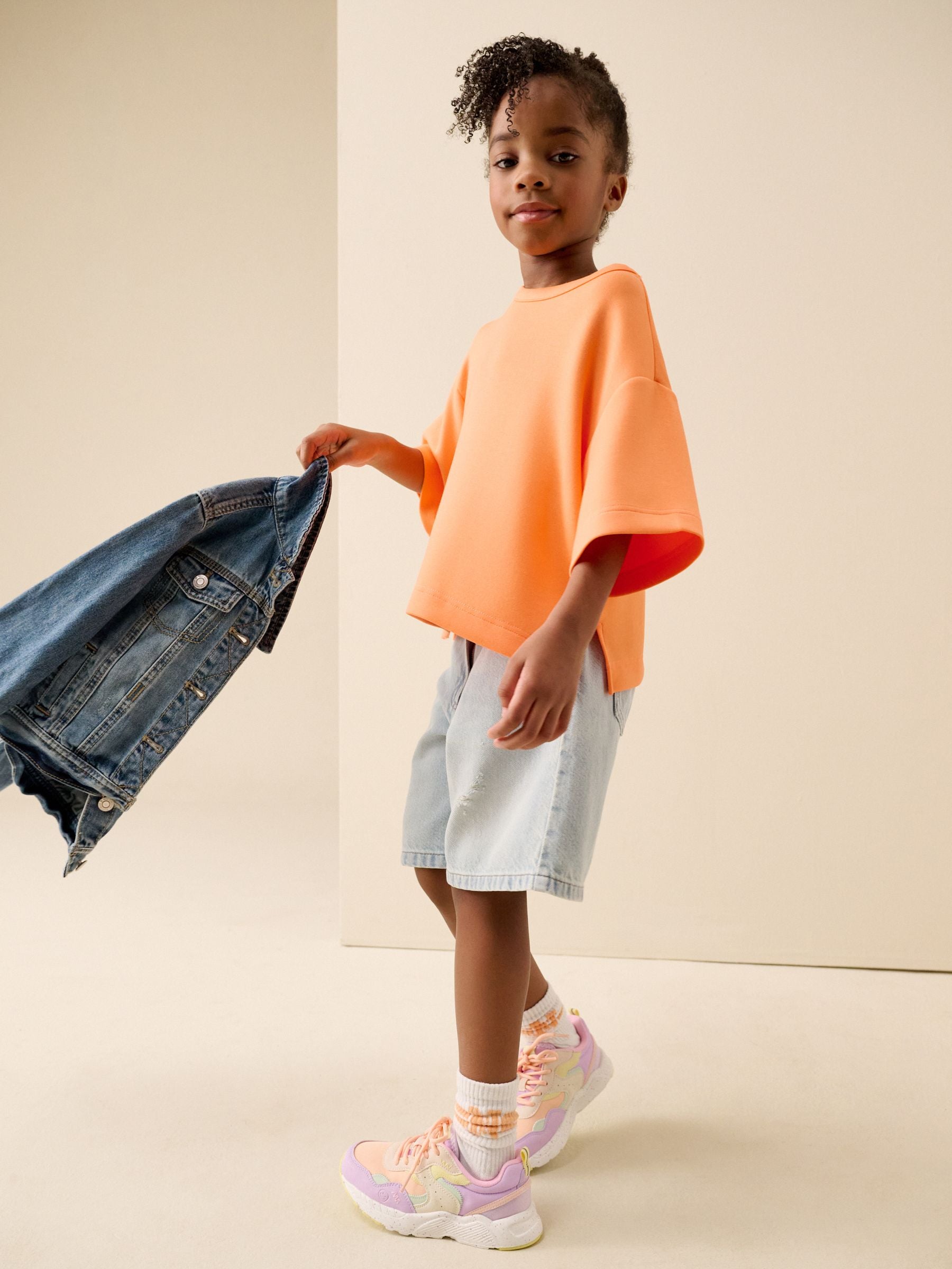 Dsiney Kidz - Orange Supersoft Oversized Boxy T-Shirt (3-16yrs) image 3