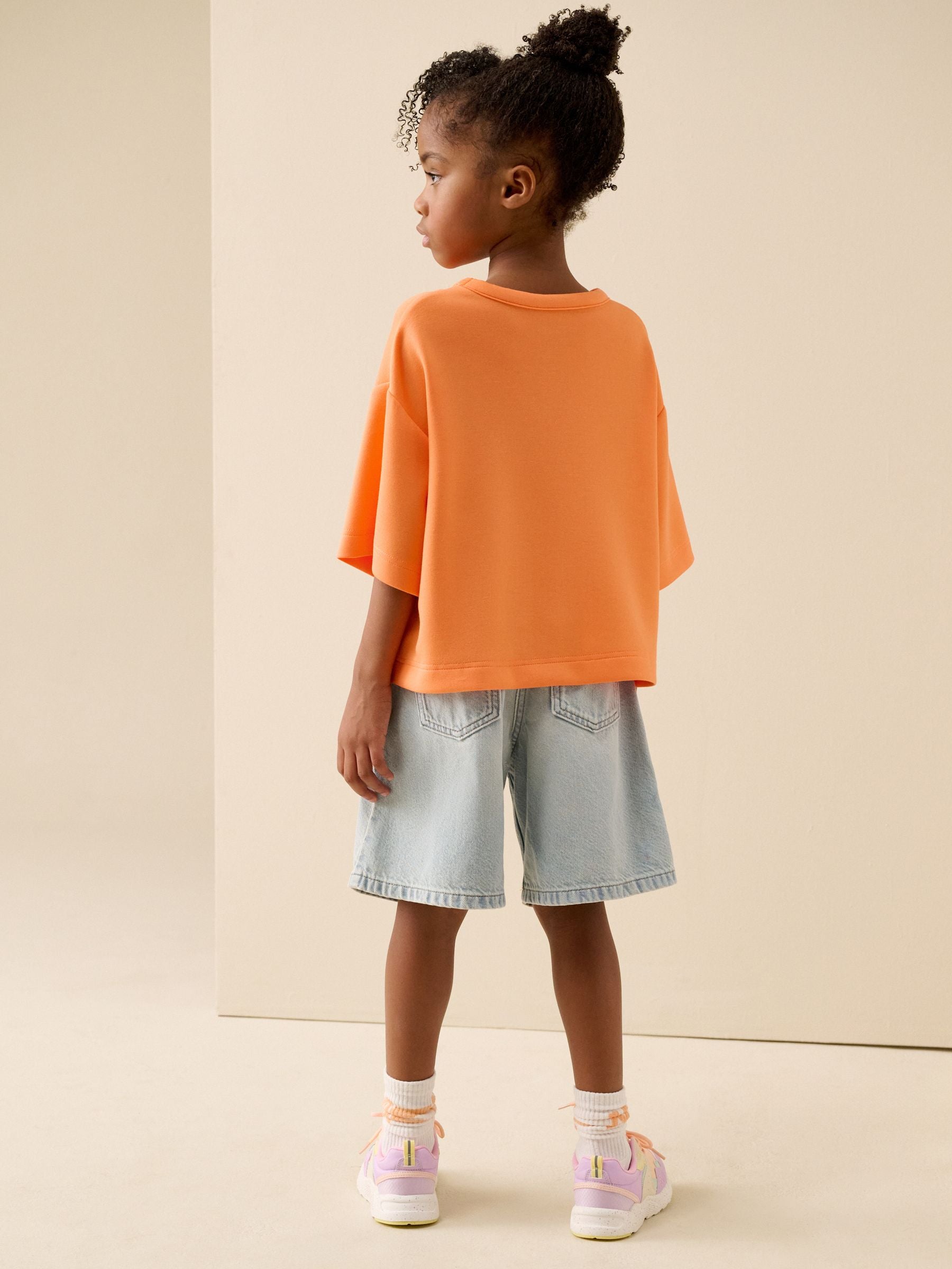 Dsiney Kidz - Orange Supersoft Oversized Boxy T-Shirt (3-16yrs) image 4