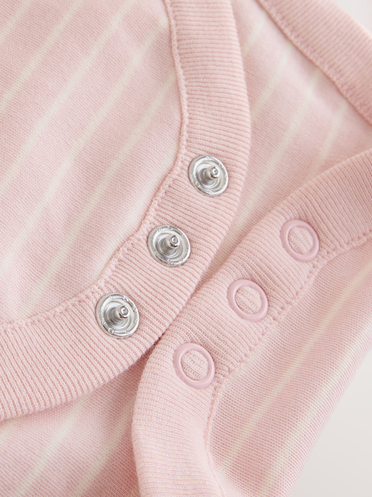 Ecru/Pink Cloud Long Sleeve Baby Bodysuits 5 Pack - image 11