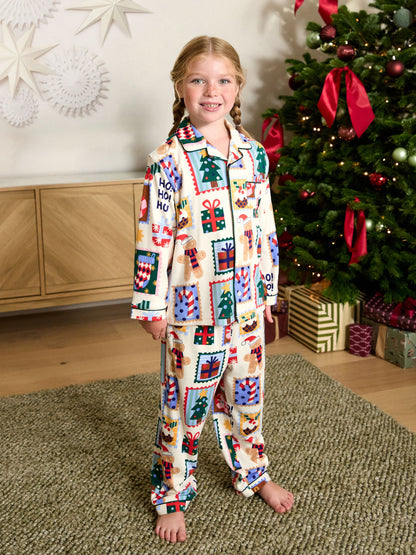 Ecru All Over Print Christmas Matching Family Pyjamas (9mths-16yrs) - image 2