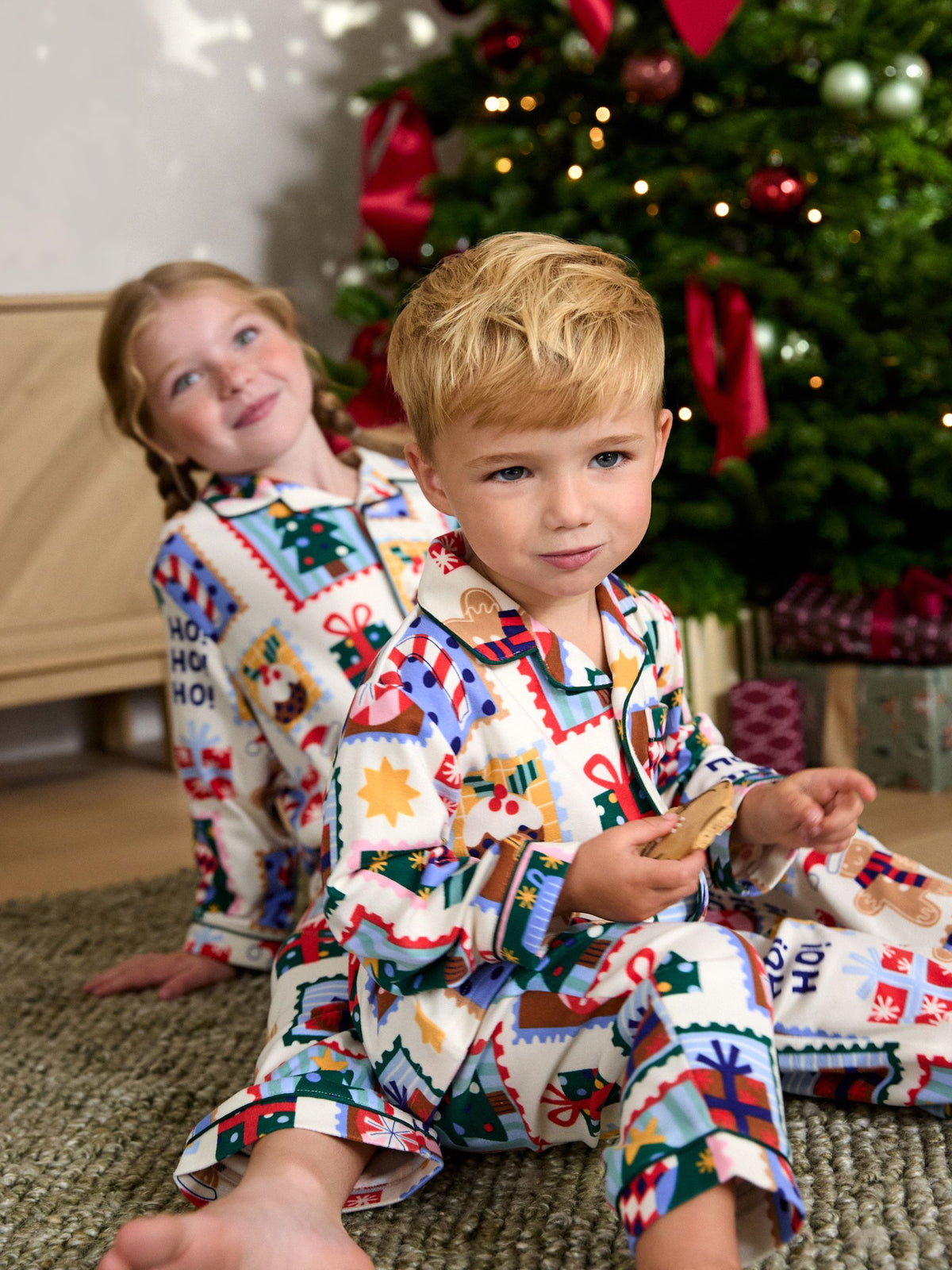 Ecru All Over Print Christmas Matching Family Pyjamas (9mths-16yrs) - image 4
