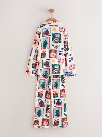 Ecru All Over Print Christmas Matching Family Pyjamas (9mths-16yrs) - image 7