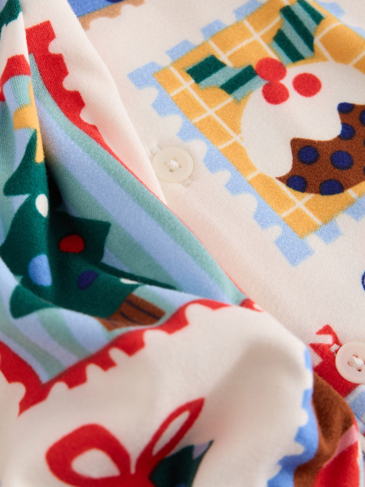 Ecru All Over Print Christmas Matching Family Pyjamas (9mths-16yrs) - image 8