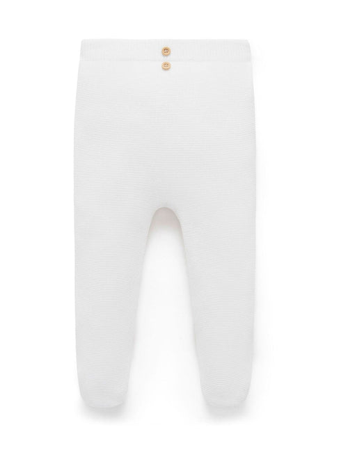 Purebaby White Textured Leggings image 1