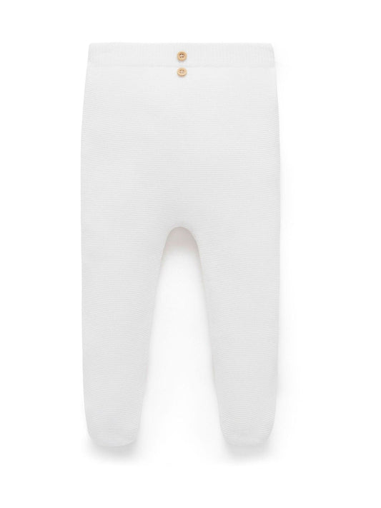 Purebaby White Textured Leggings image 1