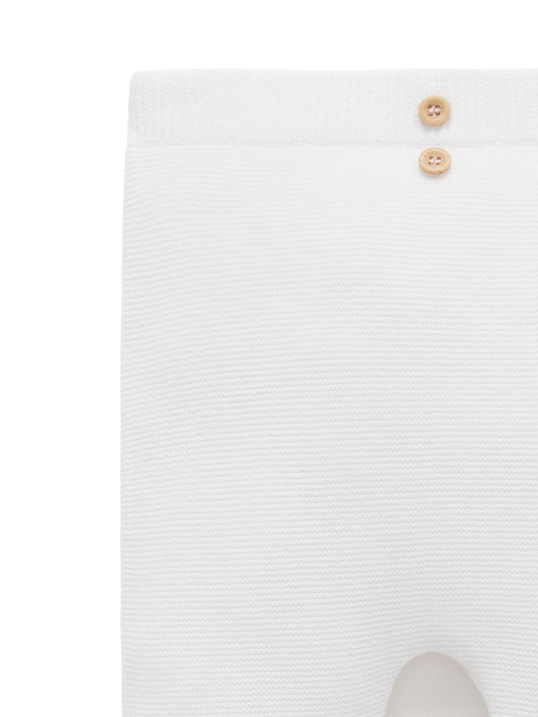 Purebaby White Textured Leggings image 2