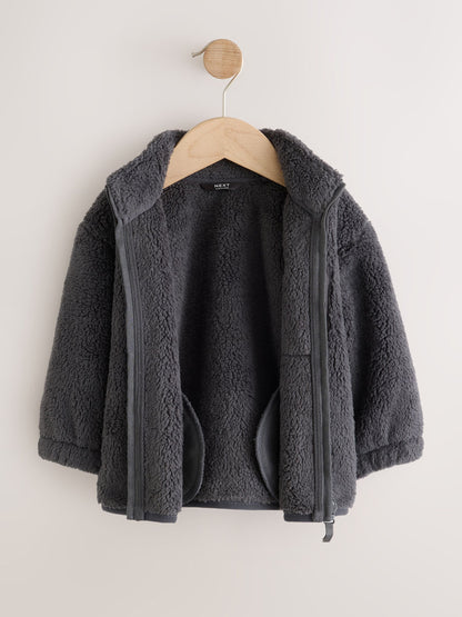 Dsiney Kidz - Charcoal Grey Zip Thru Fleece (3mths-7yrs) image 6