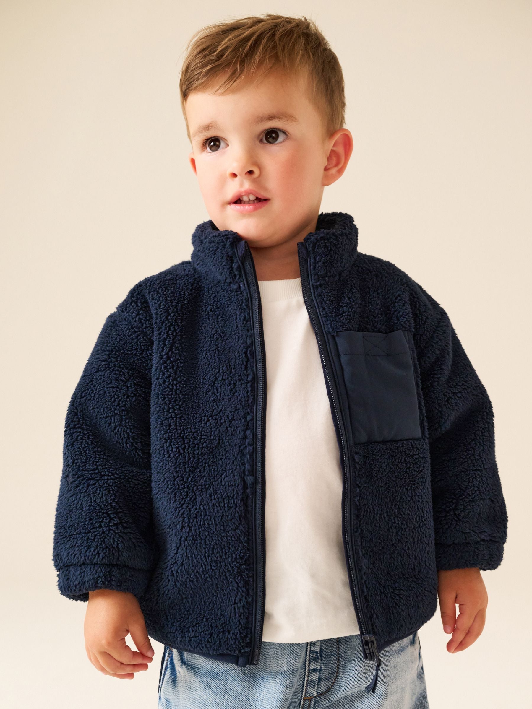 Dsiney Kidz - Navy Zip Thru Fleece (3mths-7yrs) image 2
