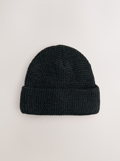 Black Reflective Beanie (5-16yrs) - image 1