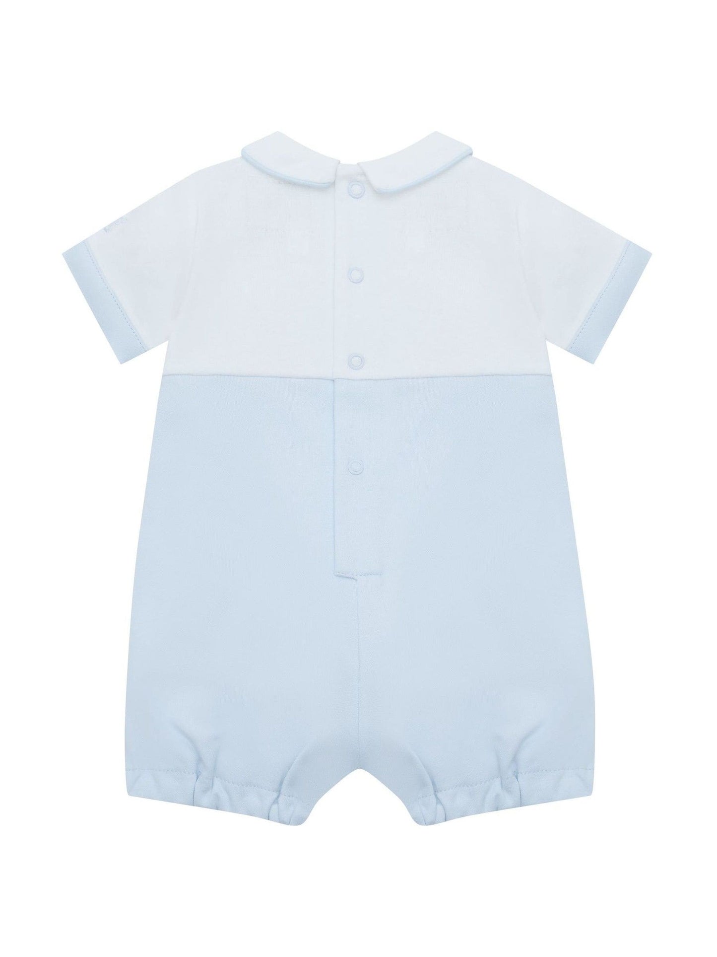 Emile Et Rose Blue Lucas - 2 In1 Bib Short With Embroidered Bear Features & 3D Ears image 3