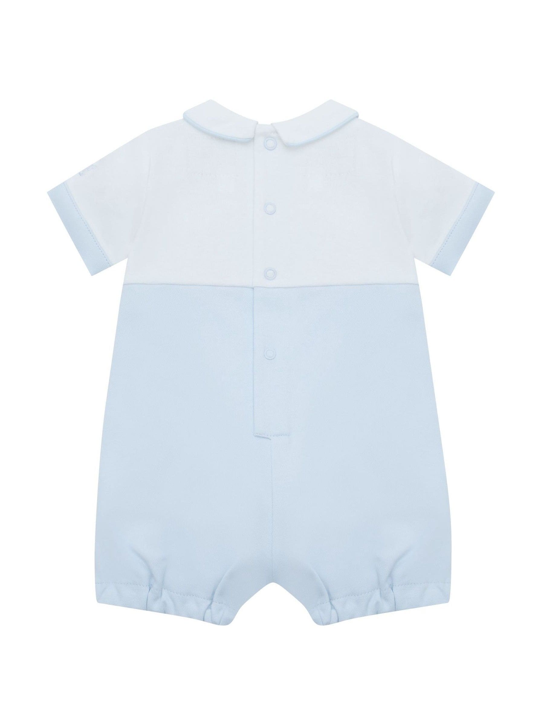 Emile Et Rose Blue Lucas - 2 In1 Bib Short With Embroidered Bear Features & 3D Ears image 3