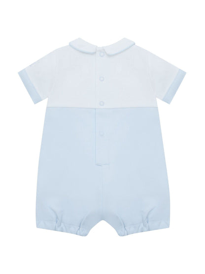 Emile Et Rose Blue Lucas - 2 In1 Bib Short With Embroidered Bear Features & 3D Ears image 3