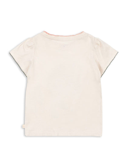 Konges Sløjd Cream Famo Ice Cream Graphic Puff Sleeve T-Shirt image 3