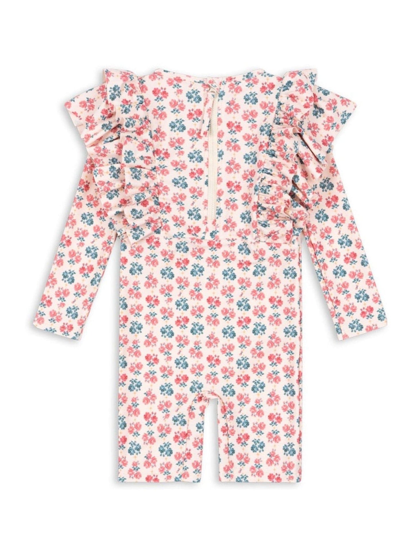 Konges Sløjd Pink Manuca Frill Swim UV Onesie Rashvest image 3