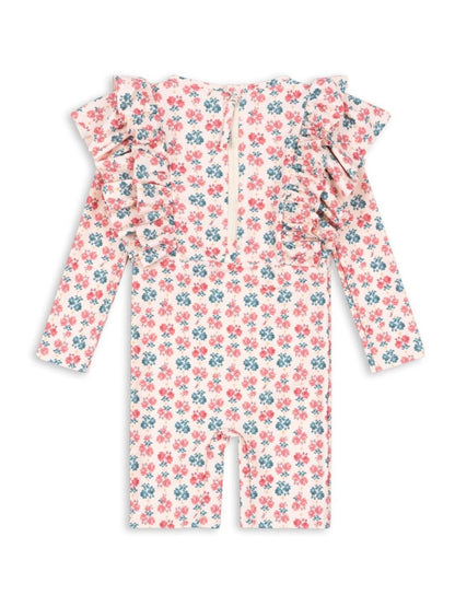 Konges Sløjd Pink Manuca Frill Swim UV Onesie Rashvest image 3